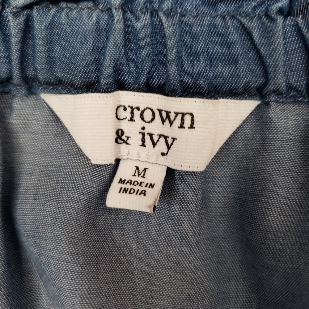 Flutter Sleeve Chambray Top - image 6